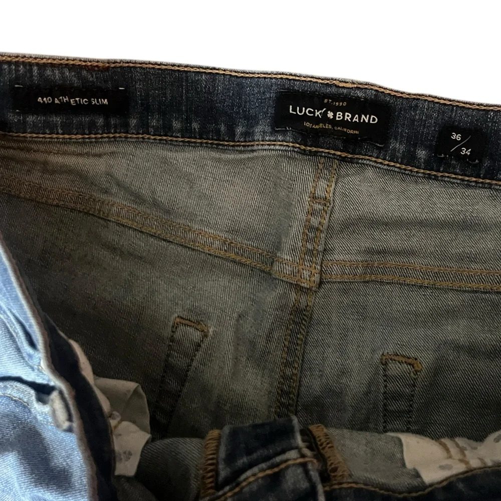 Lucky Brand 410 Athletic Slim Distressed Men's Jeans